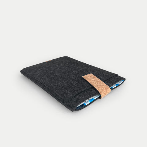 Deksel for Asus Zenbook 14 Flip | med magnetlås og ekstra rom | antrasitt - Former | Modell "HAKA"