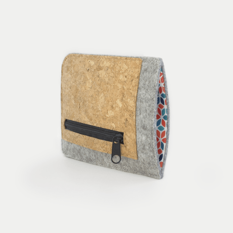 Mobilveske med kortlomme for Xiaomi Redmi 13 | lys grå - colorful | Modell "ZIP"