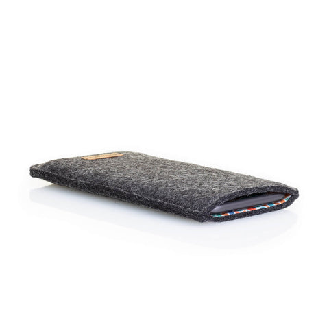 Mobilveske med kortlomme for Xiaomi Redmi A5 | antrasitt - fargerik | Modell "ZIP"