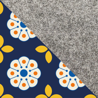 Hylse for PocketBook Verse Pro Color | laget av filt og økologisk bomull | lys grå - bloom | Modell "LET"