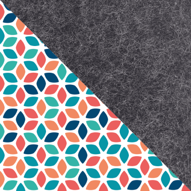 Mobildeksel med kortlomme for Fairphone 6 | antrasitt - colorful | Modell "ZIP"