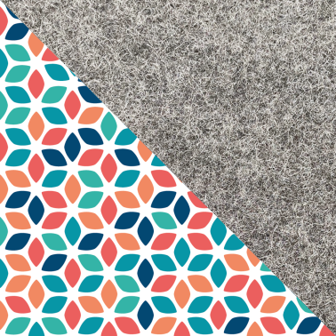 Hylse for PocketBook Verse Pro Color | laget av filt og økologisk bomull | lys grå - fargerik | Modell "LET"