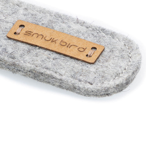 Filt nøkkelring | lys grå