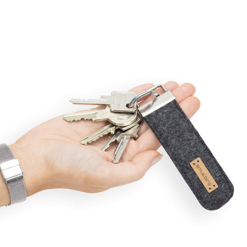 Filt nøkkelring | antrasitt
