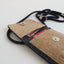 Skulderveske for Fairphone 6 | laget av filt og økologisk bomull | antrasitt - bloom | Modell KEDJA