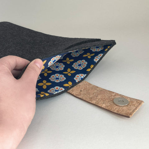 Etui for Acer Spin | med magnetlås og ekstra rom  | antrasitt - Bloom | Modell "HAKA"