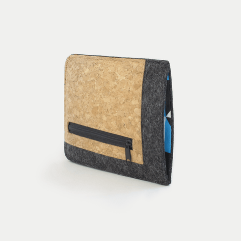 Mobilveske med kortlomme for Samsung Galaxy A15 | antrasitt - shapes | Modell "ZIP"