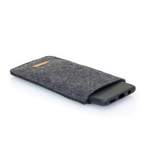 Mobilveske med kortlomme for Samsung Galaxy Z Fold4 | antrasitt - shapes | Modell "ZIP"