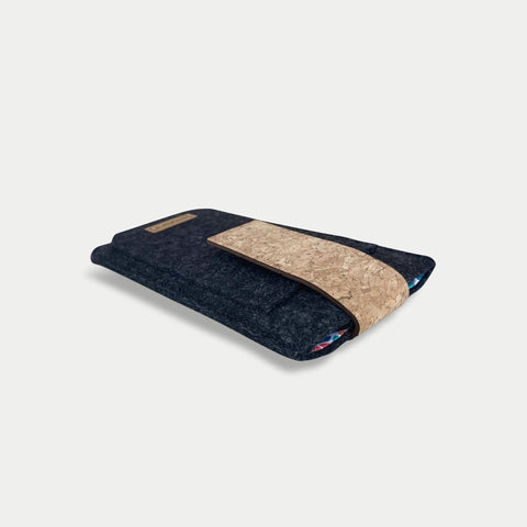 Mobilveske for Samsung Galaxy A20e | med magnetlås og ekstra rom | antrasitt - Colorful | Modell HAKA