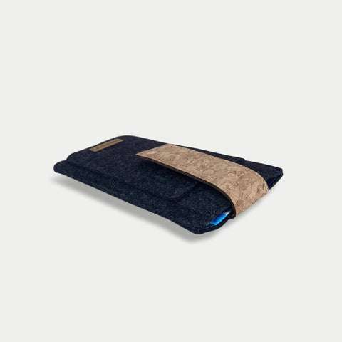 Mobilveske for Samsung Galaxy A20e | med magnetlås og ekstra rom | antrasitt - Shapes | Modell HAKA