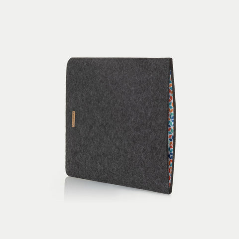 Deksel til Asus ZenBook | laget av filt og økologisk bomull | antrasitt - Fargerik | Modell "LET"