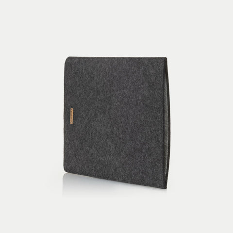 Deksel for Microsoft Surface Go 3 | laget av filt og økologisk bomull | antrasitt - spor | Modell "LET"