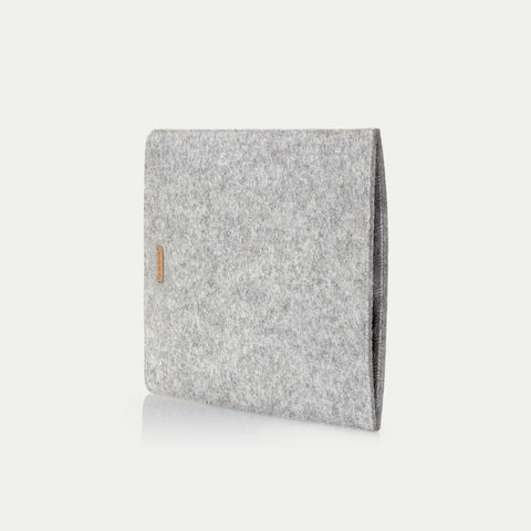 Veske til Lenovo ThinkBook | laget av filt og økologisk bomull | lys grå - spor | Modell "LET"