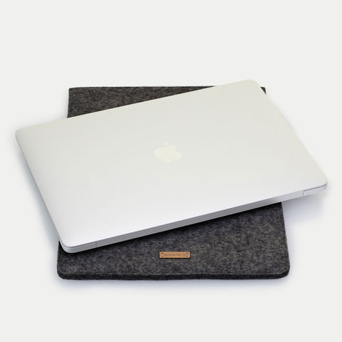 Veske til Acer Extensa | laget av filt og økologisk bomull | antrasitt - Bloom | Modell "LET"