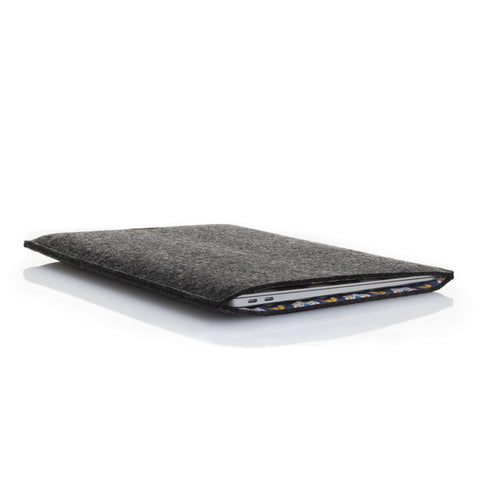 Deksel til MacBook Air M2 15 | laget av filt og økologisk bomull | antrasitt - Bloom | Modell "LET"