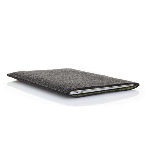 Deksel for Samsung Galaxy Book 3 360 | laget av filt og økologisk bomull | antrasitt - striper | Modell "LET"