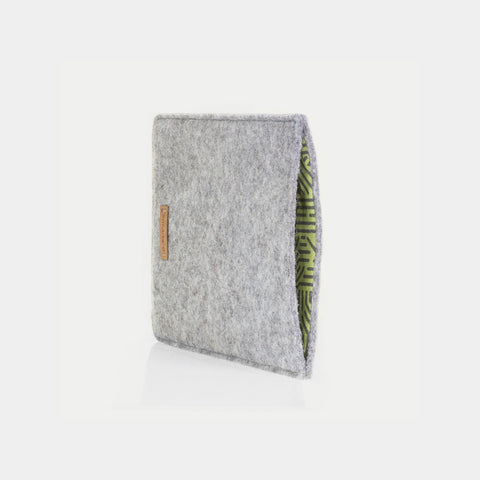 Hylse for PocketBook Verse Pro Color | laget av filt og økologisk bomull | lys grå - striper | Modell "LET"