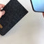 Mobiltelefondeksel til iPhone XS Max | laget av filt og økologisk bomull | antrasitt - fargerik | Modell "LET"