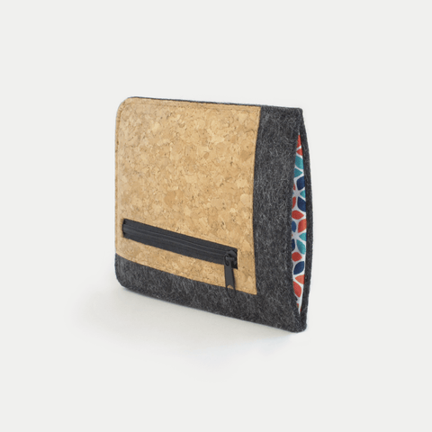 Mobilveske med kortlomme for Fairphone 5 | antrasitt - fargerik | Modell "ZIP"