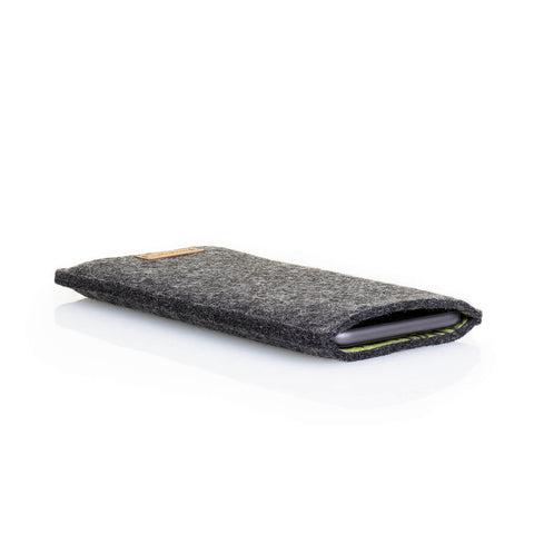 Mobilveske med kortlomme for OnePlus Nord 2T | antrasitt - striper | Modell "ZIP"