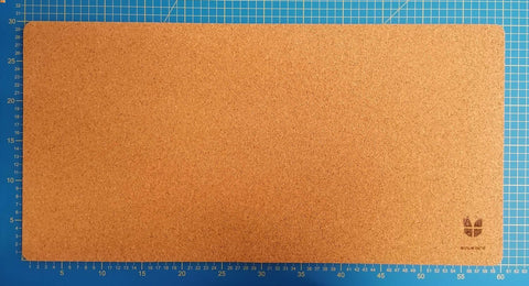 Skrivebordsunderlag av filt og kork | 30x60 cm | antrasitt