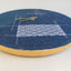 Veggklokke Wabi Sabi Denim rund 30 cm | Denim - gull | Design: Tokyo