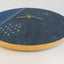 Veggklokke Wabi Sabi Denim rund 30 cm | Denim - gull | Design: Osaka