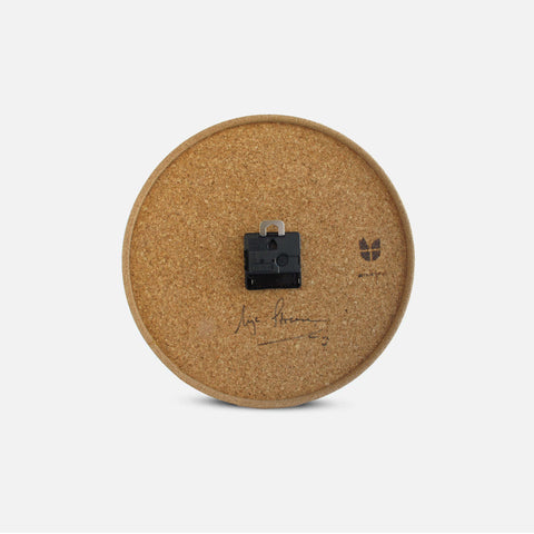 Veggklokke i filt og kork 30 cm | Design "Love" av Anja Streese