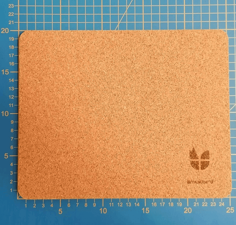 Musematte laget av filt og kork | 20x25 cm | antrasitt