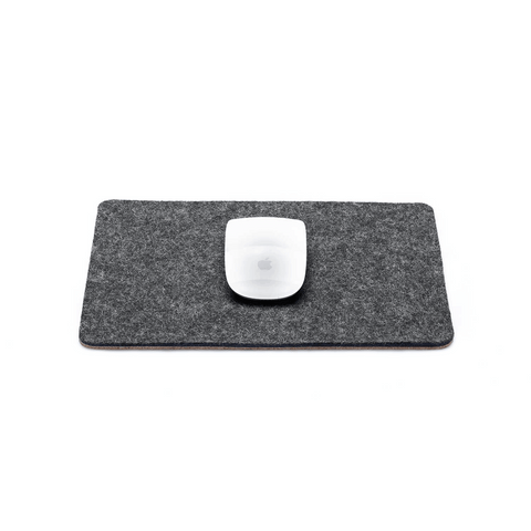 Musematte laget av filt og kork | 20x25 cm | antrasitt