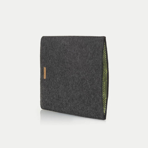 Deksel til Surface Pro 9 | laget av filt og økologisk bomull | antrasitt - striper | Modell "LET"