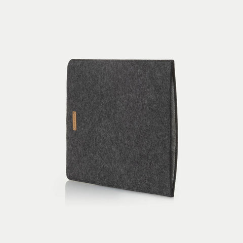 Deksel til Surface Pro 9 | laget av filt og økologisk bomull | antrasitt - spor | Modell "LET"