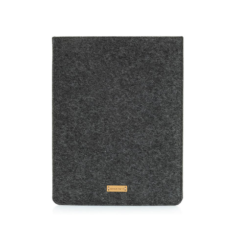 Deksel for Galaxy Tab S6 lite (2022) | laget av filt og økologisk bomull | antrasitt - fargerik | Modell "LET"