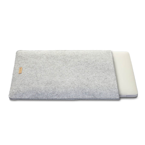 Deksel for iPad Pro 12,9" - 6. generasjon | laget av filt og økologisk bomull | lys grå - fargerik | Modell "LET"