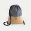 Gymbag, ryggsekk | laget av bomull og kork | spor