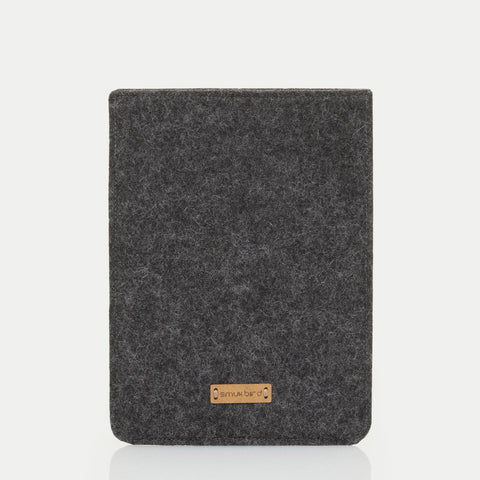 Veske til PocketBook InkPad 3 | laget av filt og økologisk bomull | antrasitt - fargerik | Modell "LET"